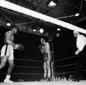 World heavyweight title fight between American champion Muhammad Ali