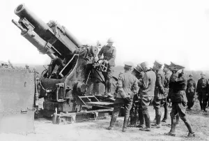 Belgian Prints: World War One - The Belgian Army ready for action against the advancing German Army