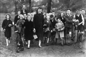 World War Two - Evacuation of children This happy study of evacuees from Heaton