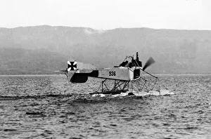00070 Prints: World War One German seaplane captured intact by British Naval Forces 1918