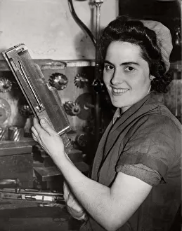 00133 Prints: World War Two Home front. Mrs Grace Smith a worker at the Ministry of Supply Small Arms