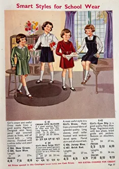 World War II Fashion 1939 childrens school clothes gym slip