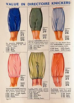 World War II Fashion 1939 knickers bloomers underwear