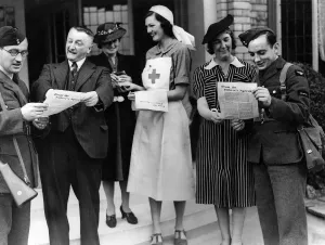 Airman Prints: World War II Hospitals: In Germany the penalty for reading leaflets dropped by the R. A. F