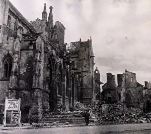 World War II Invasion of France Falaise British and Candian troops move into