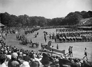 Youth Movement Prints: World War II. The March past and general view of the assembly of Air Cadets