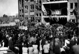 World War II Religion: Single Street Stepney was chosen from the whole of London