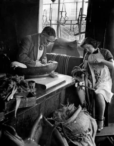 Workshop Prints: World War II Women. 14 yrs old Delsia Barnes of Ivybridge