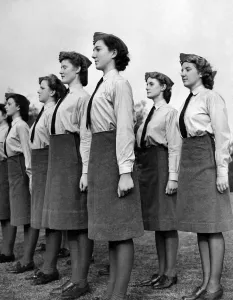 Attention Prints: World War II Women. Members of the Womens Junior Air Corps. October 1942 P010205