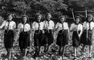 World War II Women. Sutton Sea Rangers become land workers