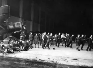 Roller Skating Prints: World War II Women. The W. A. A. F. have many ideas on the best way of spending their off