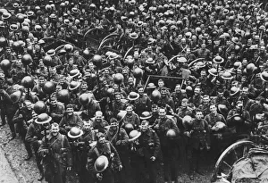 World War One - Loyal North Lancashires parading May 1916