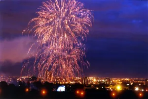 Fireworks Prints: World War Two - Second World War - 50th Anniversary VE Day Celebrations - Fireworks