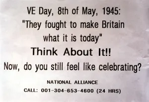 World War Two - Second World War - 50th Anniversary VE Day Celebrations - A leaflet put