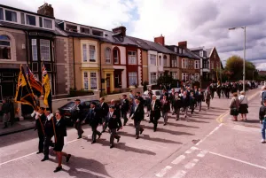 00475 Prints: World War Two - Second World War - 50th Anniversary VE Day Celebrations VE Day parade in