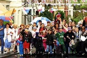 World War Two - Second World War - 50th Anniversary VE Day Celebrations - VE Day street