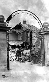 World War Two - Second World War - The caretakers house at High Heaton Secondary Girls