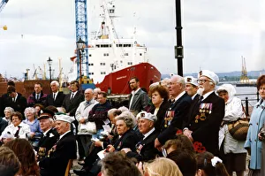World War Two - Second World War - The D-Day remembrance ceremony at the Mill Dam
