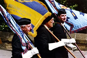 World War Two - Second World War - D-Day veterans march in the remembrance parade through