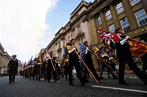 World War Two - Second World War - D-Day veterans march in the remembrance parade through