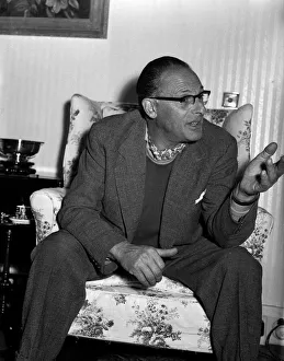 01259 Prints: World War Two Special Operations Executive officer Peter Churchill. 30th November 1958