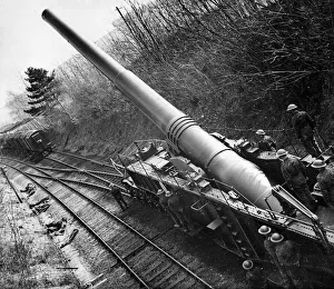Artillery Prints: One of the worlds biggest guns, a super-heavy railway mounting gun