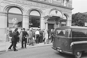 The Worlds First ATM, Cash Machine is unveiled at Barclays Bank, in Enfield, Middlesex