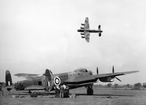 The worlds largest and fastest bomber - the Avro Lancaster - carrying eight tons of