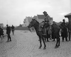 Wounded Prints: Wounded French officers photographed as he was riding at the head of his men