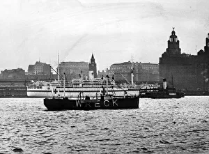 01438 Prints: The wreck ship Marker. When photographed the hospital ship Somersetshire was