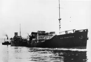 Wreckage Prints: The wreckage of the San Demetrio. MV San Demetrio was a British motor tanker