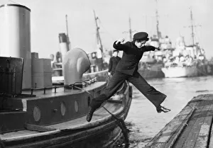 Wren boat crews. 20th November 1944, Plymouth. Wrens ratings have manned most of the duty