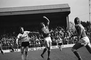 Wrexham 0 v. Barnsley 0. April 1982 MF06-34-028 Local Caption Division 2 Football