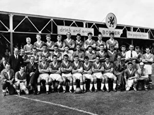 00683 Collection: Wrexham team 1959 -60. Players and officials. Front row L-R : D