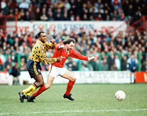00369 Prints: Wrexham v Arsenal, FA Cup match at the Racecourse Ground in Wrexham, 4th January 1992