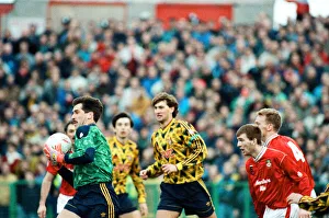 00369 Prints: Wrexham v Arsenal, FA Cup match at the Racecourse Ground in Wrexham, 4th January 1992