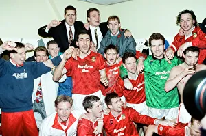 00369 Prints: Wrexham v Arsenal, FA Cup match at the Racecourse Ground in Wrexham, 4th January 1992