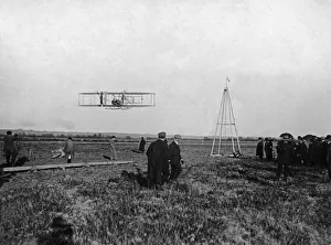 Take Off Prints: The Wright brothers seen here carrying out a number experiments with the French