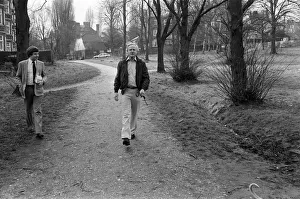 00865 Prints: Writer David Cornwall (John Le Carre) at his home Hampstead, north London