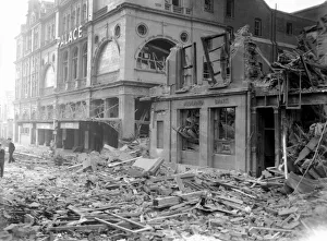 WW2 Air Raid Damage August 1943 Bomb damage on the south coast