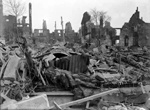 WW2 Air Raid Damage Bomb damage at Glasgow Clydeside 14th March 1941