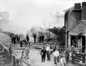 Firefighter Prints: WW2 Air Raid Damage Bridlington Air raid damage at Bridlington