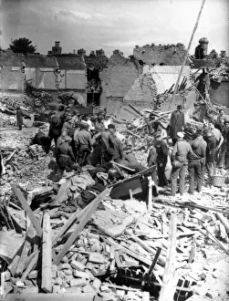 WW2 Air Raid Damage Deptford South London Deptford air raid damage Soldiers