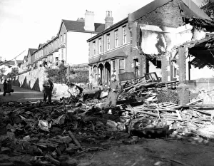 00204 Prints: WW2 Air Raid Damage June 1943 Air raid damage at Yarmouth