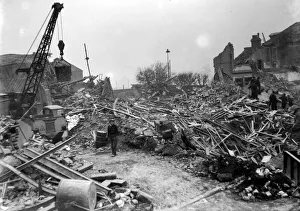 Ruin Prints: WW2 Air Raid Damage November 1944 Air raid damage on Southern England