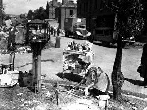WW2 Air Raid Damage September 1944 Rocket raid at Norwood hospital A nurse