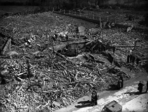 WW2 Bomb Damage at Chigwell - absolute destruction where buildings used to stand -