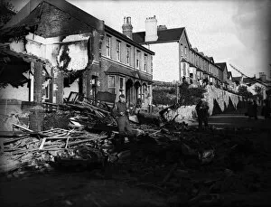 Rubble Collection: WW2 bomb damage in Great Yarmouth, Norfolk, East Anglia. June 1943