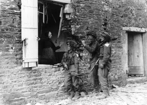 WW2 France Caen Amaye-Sur-Orne 1944 As the British entered the small village of