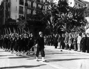 WW2 Parade in Algiers in honour of the Allied soldiers who fell in battle